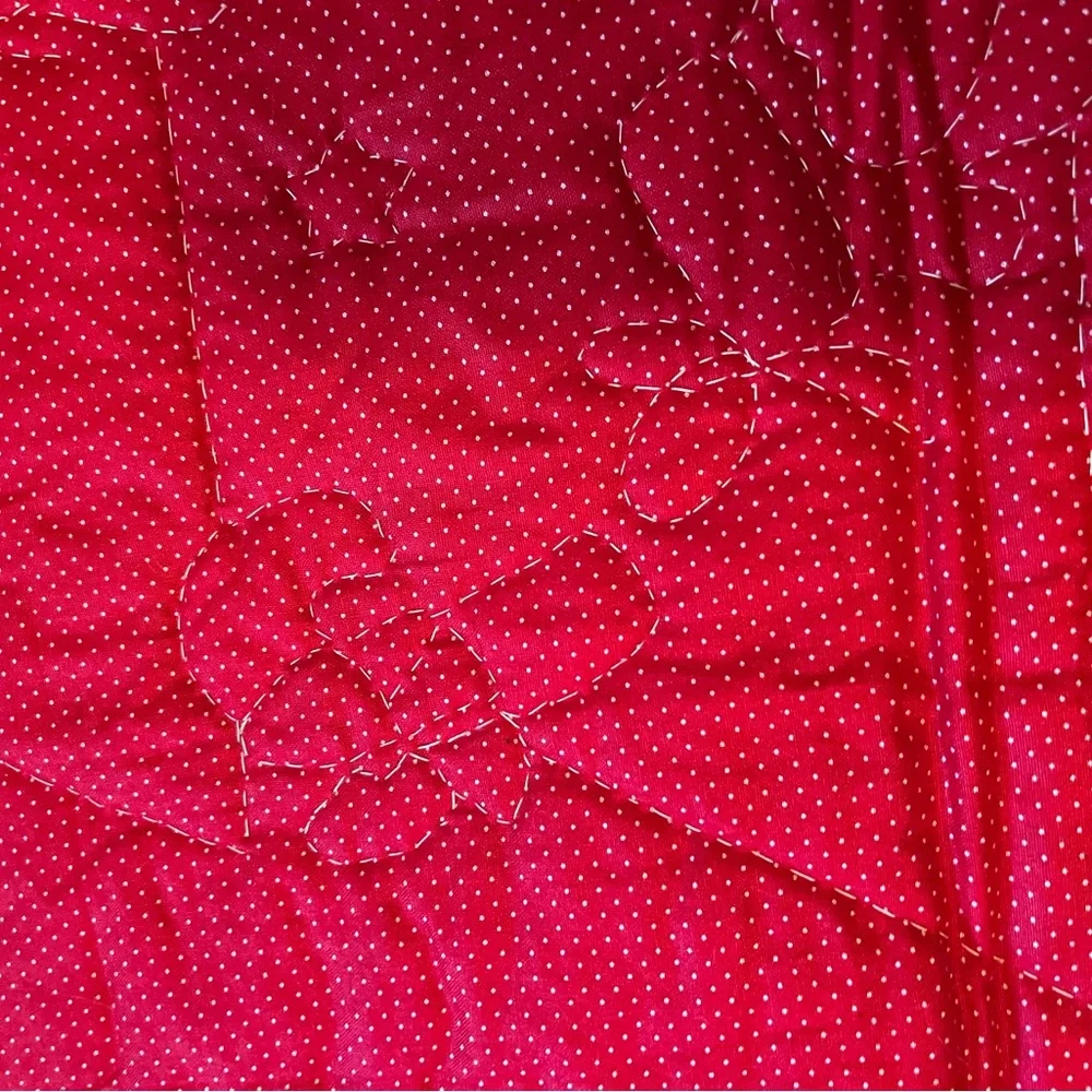 Festive Santa Holiday Quilt Homemade
